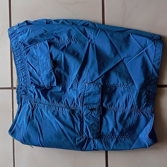 Boca Classics Men's Turquoise Swim Trunk w Inside Lining n Side Pockets w Velcro - Picture 8 of 8